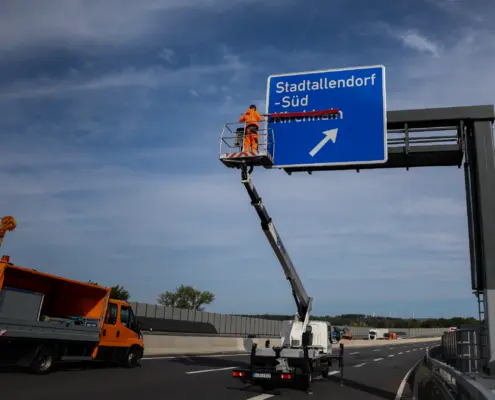 Verkehrssicherung B62
