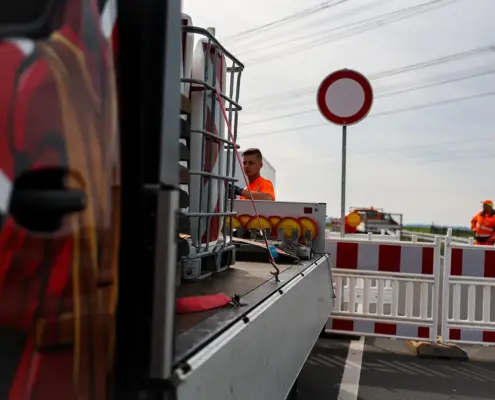Verkehrssicherung A49
