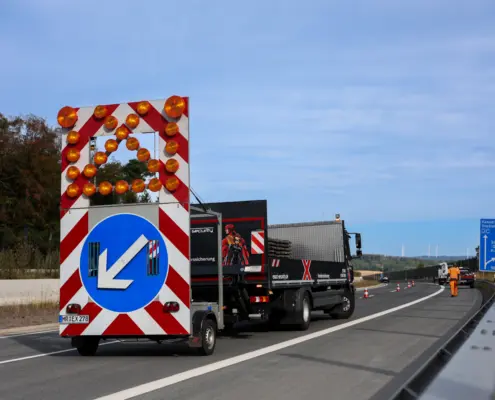 Verkehrssicherung B62