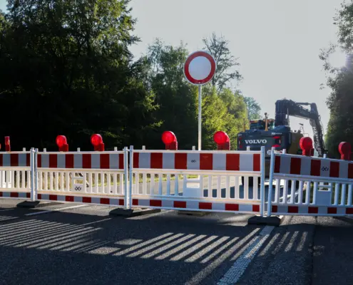 Verkehrssicherung B62