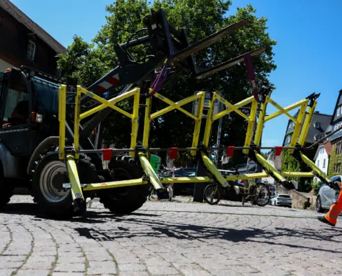 Mitarbeiter / Aufbau / Zufahrtsschutz / Event / Stadtfest / Hessen